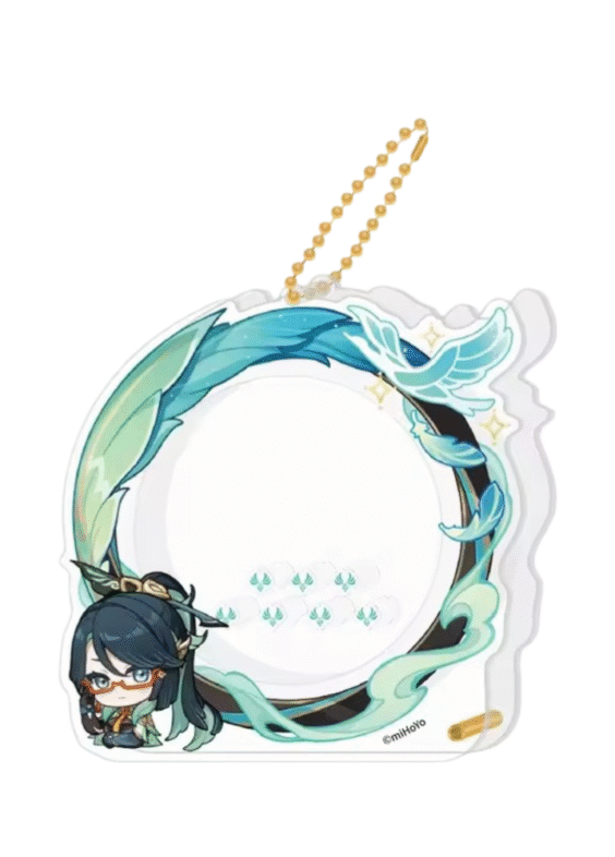 Anime Genshin Impact Xianyun Acrylic Storage Keychain