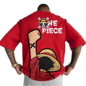 One Piece Anime Monkey D. Luffy Polyester T-Shirt