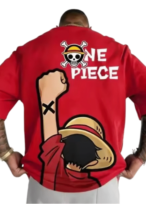 One Piece Anime Monkey D. Luffy Polyester T-Shirt