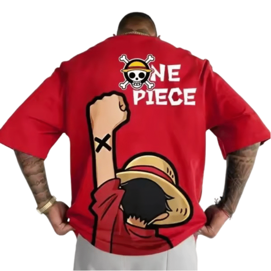 One Piece Anime Monkey D. Luffy Polyester T-Shirt One Piece Anime Monkey D. Luffy Polyester T-Shirt