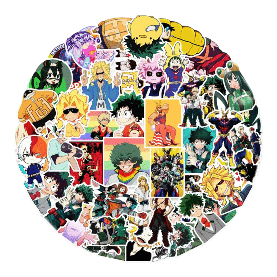 100Pcs Anime My Hero Academia Character Stickers 100Pcs Anime My Hero Academia Character Stickers