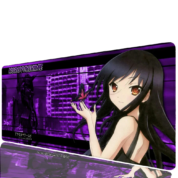 Anime Accel World Kuroyukihime Purple Mouse Mat