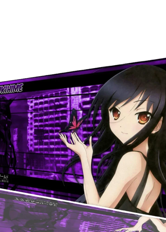 Anime Accel World Kuroyukihime Purple Mouse Mat