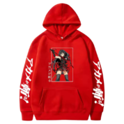 Anime Akame Ga Kill Red Color Hoodie