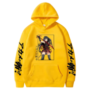 Anime Akame Ga Kill Yellow Color Hoodie