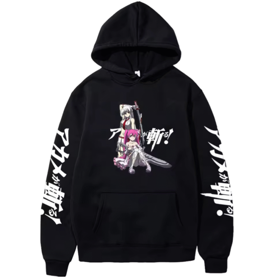 Anime Akame Ga Kill Esdeath With Mine Black Color Hoodie Anime Akame Ga Kill Esdeath With Mine Black Color Hoodie
