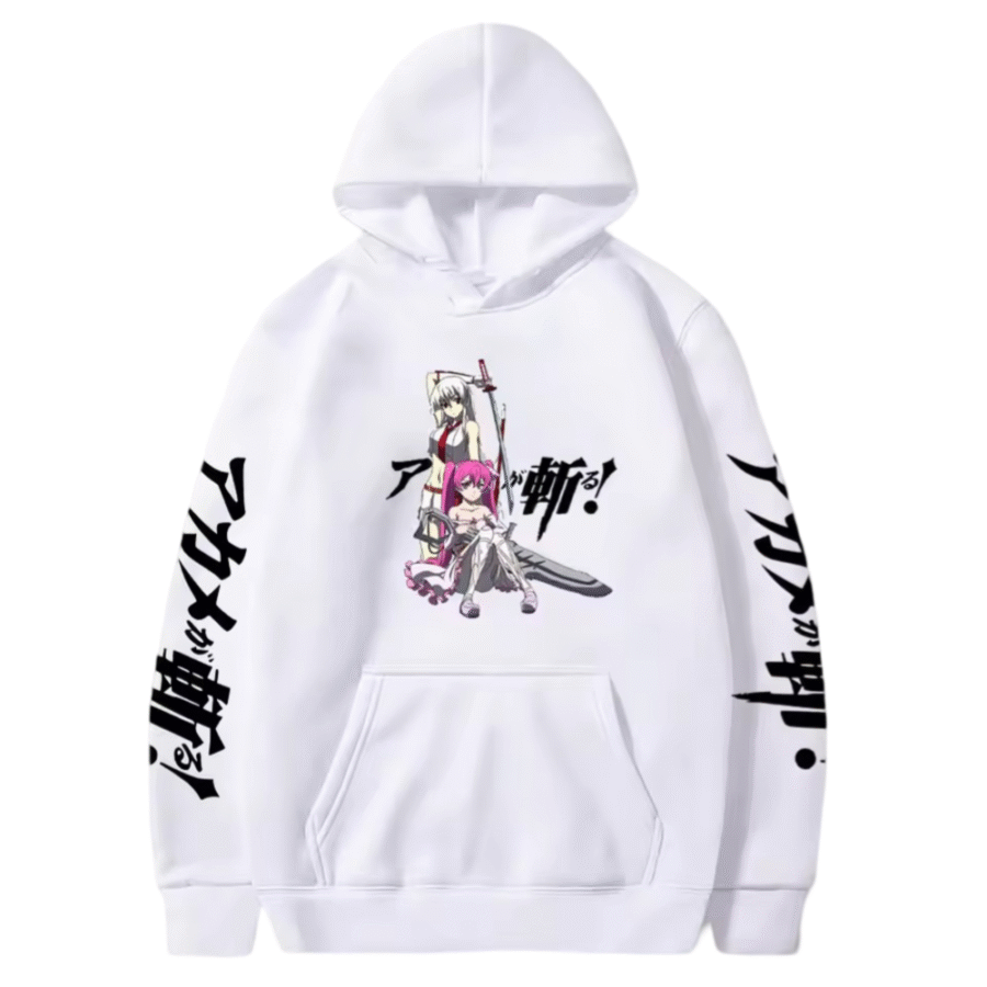 Anime Akame Ga Kill Esdeath With Mine White Color Hoodie Anime Akame Ga Kill Esdeath With Mine White Color Hoodie