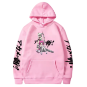 Anime Akame Ga Kill Esdeath With Mine Pink Color Hoodie