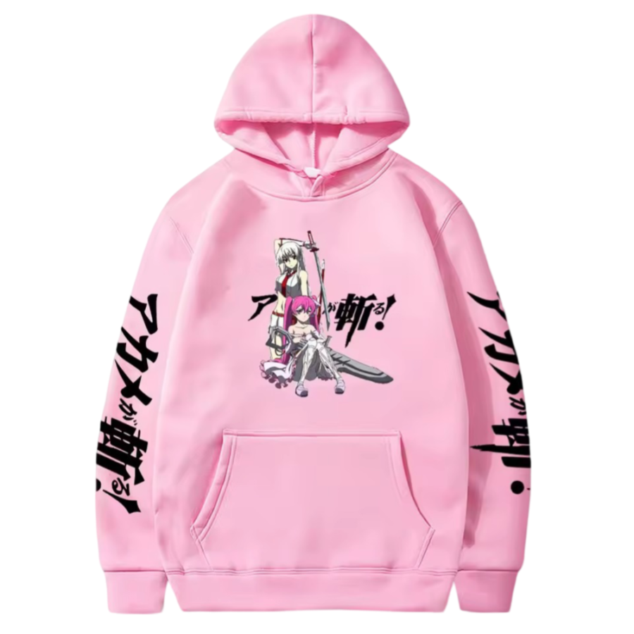 Anime Akame Ga Kill Esdeath With Mine Pink Color Hoodie
