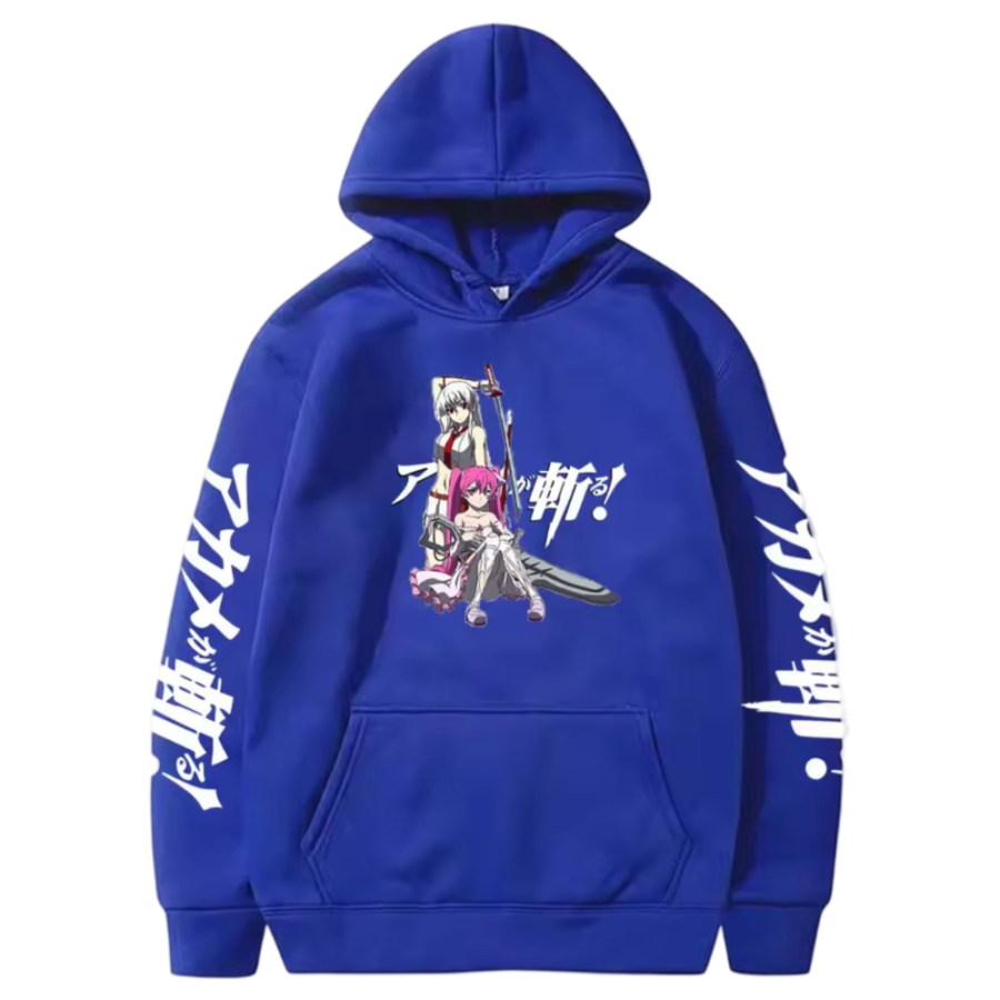 Anime Akame Ga Kill Esdeath With Mine Blue Color Hoodie