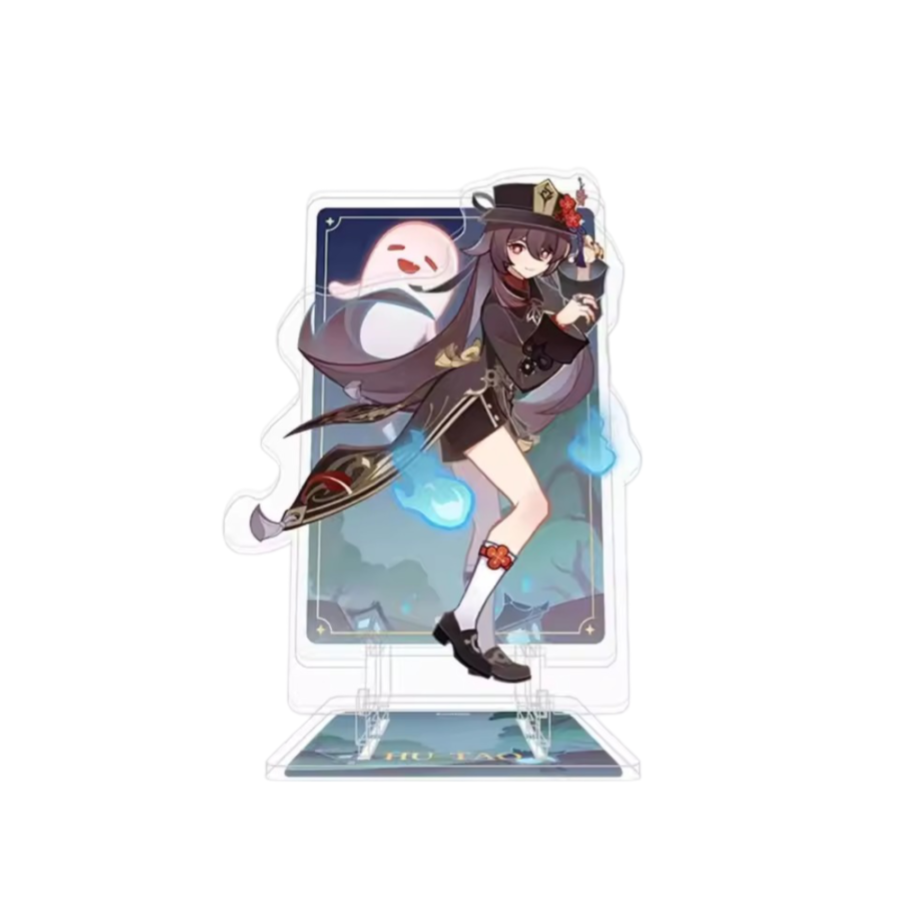 Anime Genshin Impact Hu Tao Acrylic Phone Stand