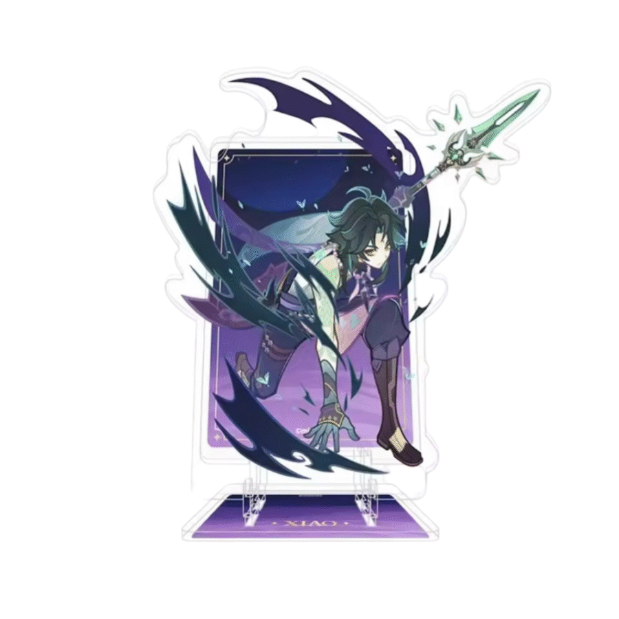 Anime Genshin Impact Xiao Acrylic Phone Stand Anime Genshin Impact Xiao Acrylic Phone Stand