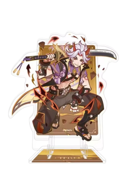 Anime Genshin Impact Arataki Itto Acrylic Phone Stand