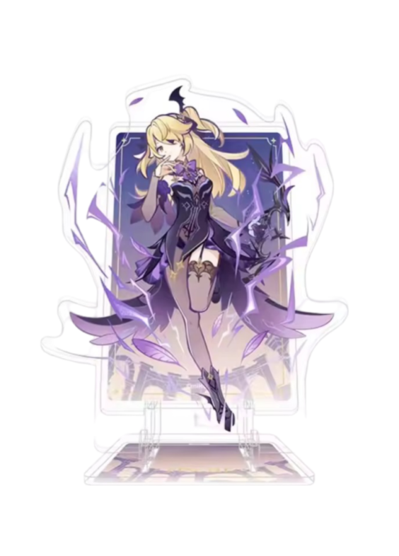 Anime Genshin Impact Fischl Acrylic Phone Stand