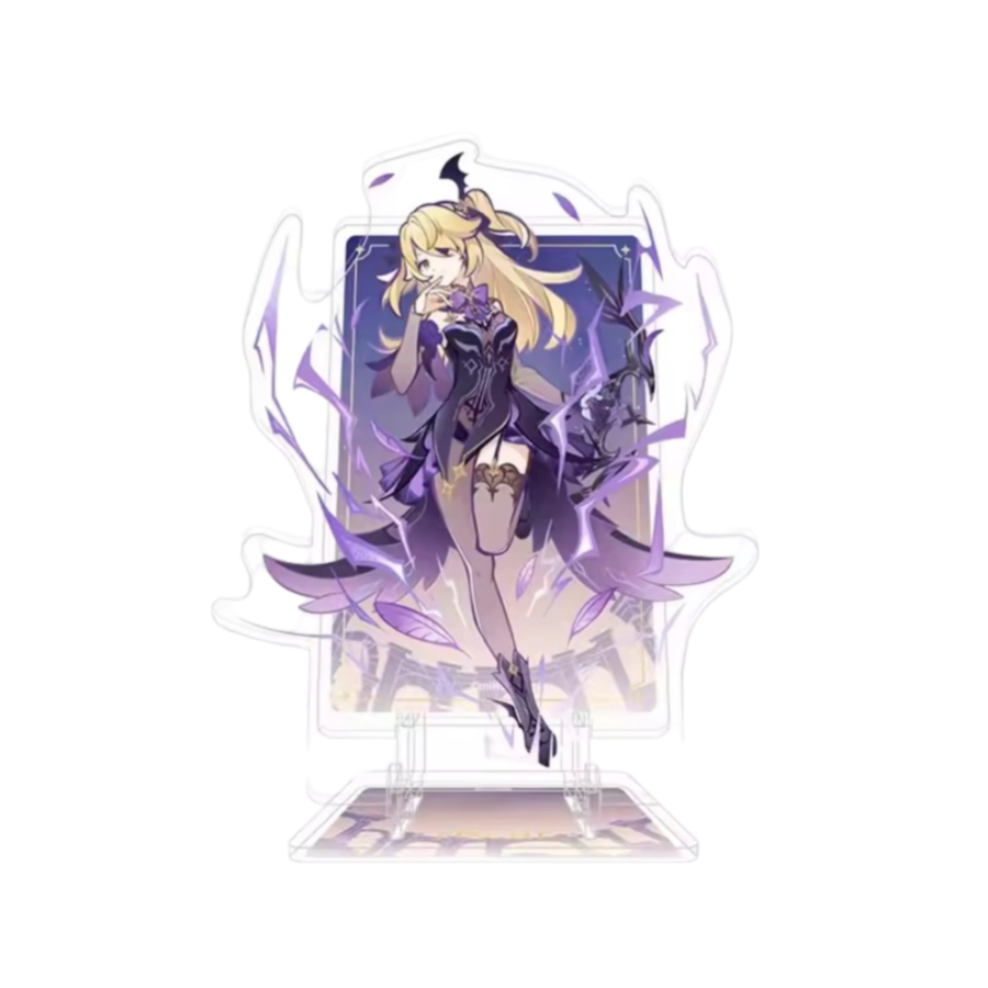 Anime Genshin Impact Fischl Acrylic Phone Stand