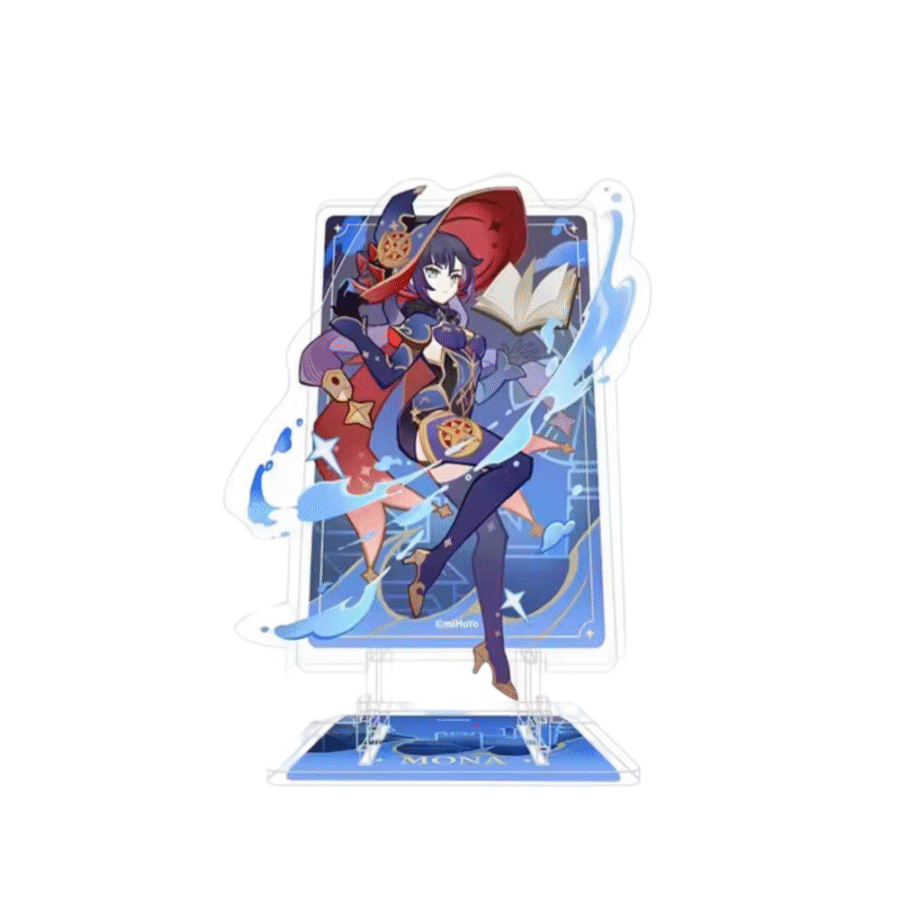Anime Genshin Impact Mona Acrylic Phone Stand Anime Genshin Impact Mona Acrylic Phone Stand
