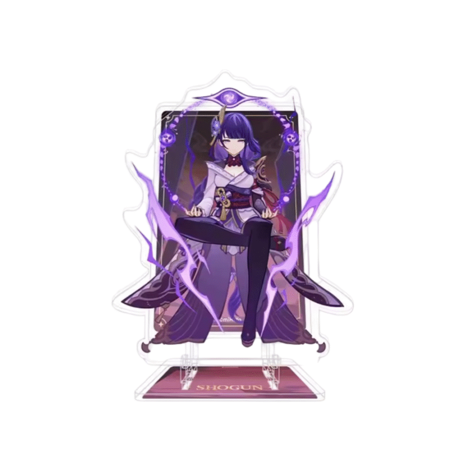 Anime Genshin Impact Raiden Shogun Acrylic Phone Stand Anime Genshin Impact Raiden Shogun Acrylic Phone Stand