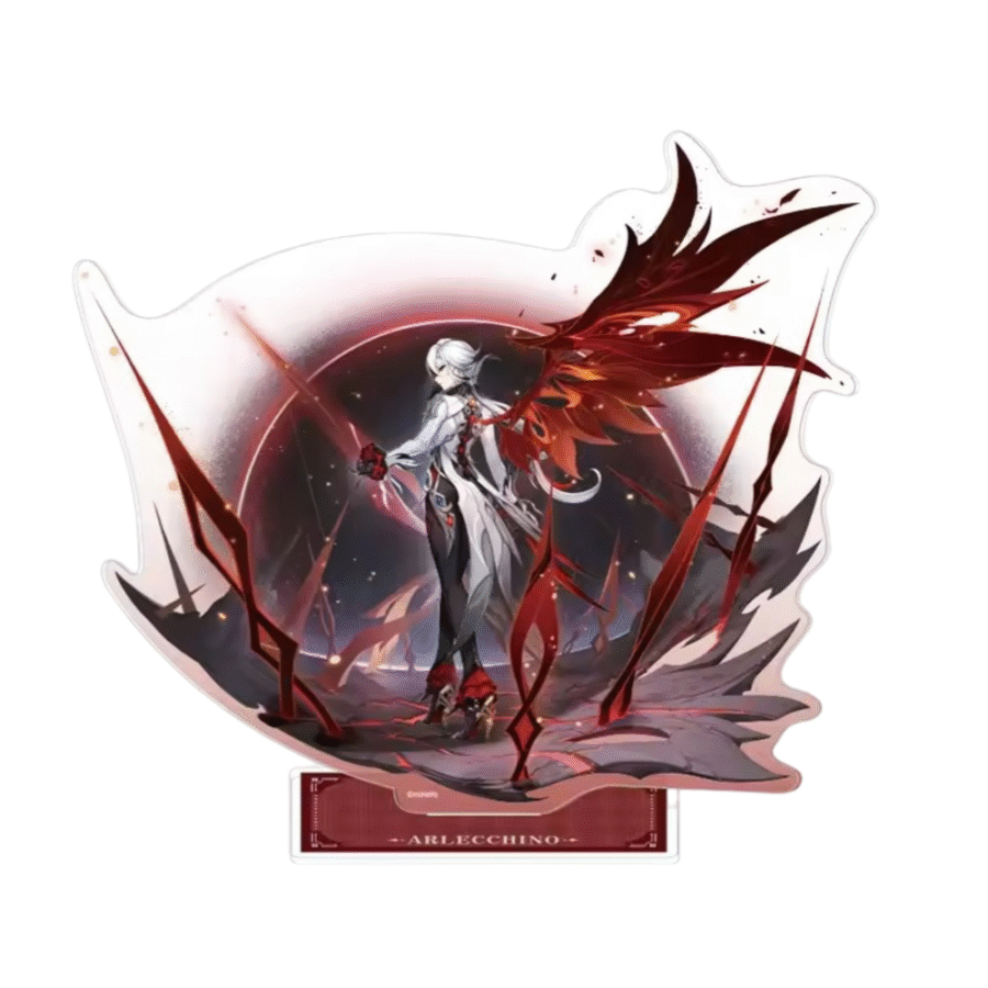 Anime Genshin Impact Arlecchino Acrylic Stand Anime Genshin Impact Arlecchino Acrylic Stand