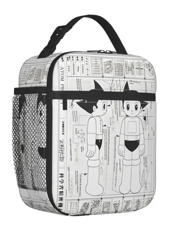 Anime Astro Boy Printed Insulated Lunch Bag