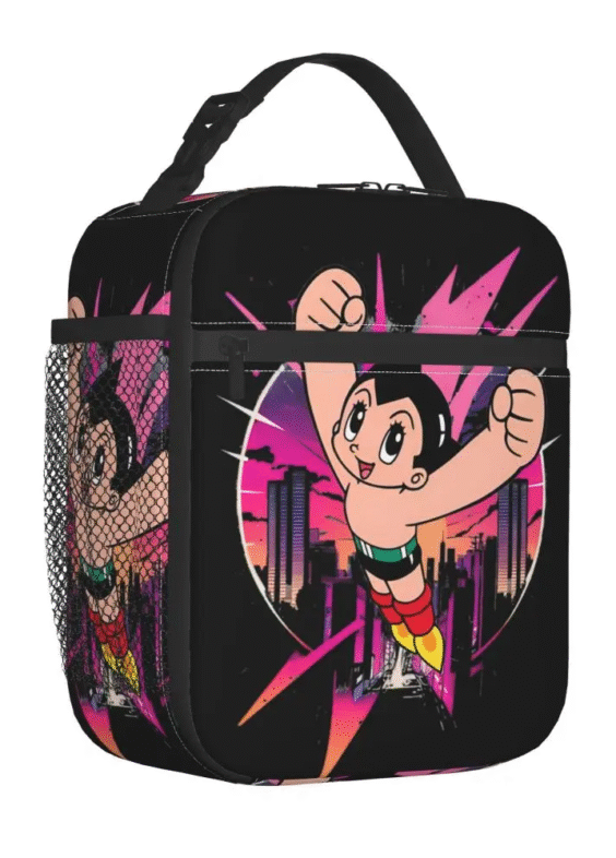 Anime Astro Boy Insulated Student Lunch Bag