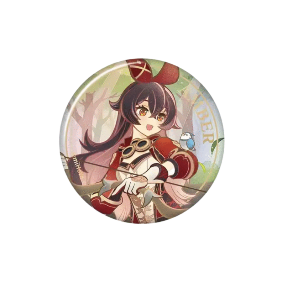 Anime Genshin Impact Amber Badge Anime Genshin Impact Amber Badge