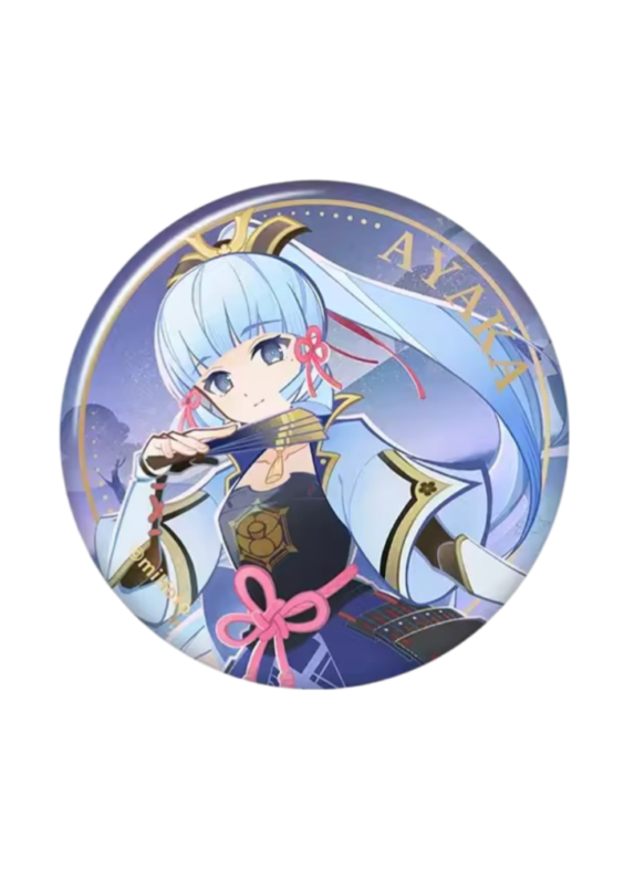 Genshin Impact Anime Ayaka Badge
