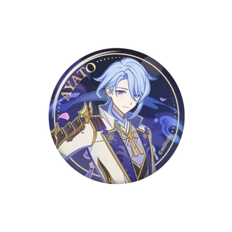 Anime Genshin Impact Ayato Badge Anime Genshin Impact Ayato Badge
