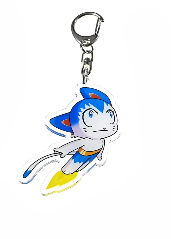 5cm Anime Astro Boy Atom Cat Pendant Keychain