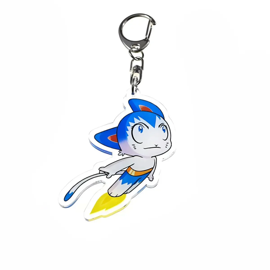5cm Anime Astro Boy Atom Cat Pendant Keychain