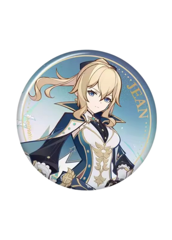 Anime Genshin Impact Jean Tinplate Badge