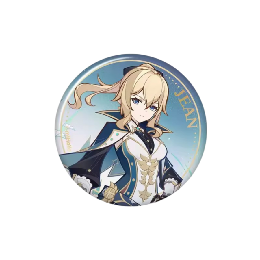 Anime Genshin Impact Jean Tinplate Badge