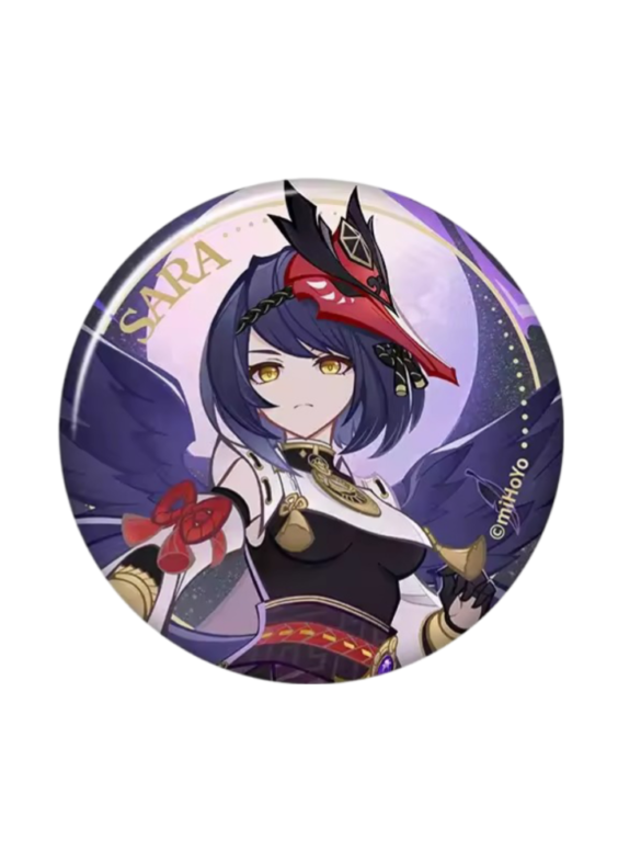 Anime Genshin Impact Kujou Sara Badge