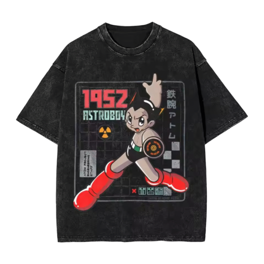 Anime Astro Boy Black T-Shirt Anime Astro Boy Black T-Shirt
