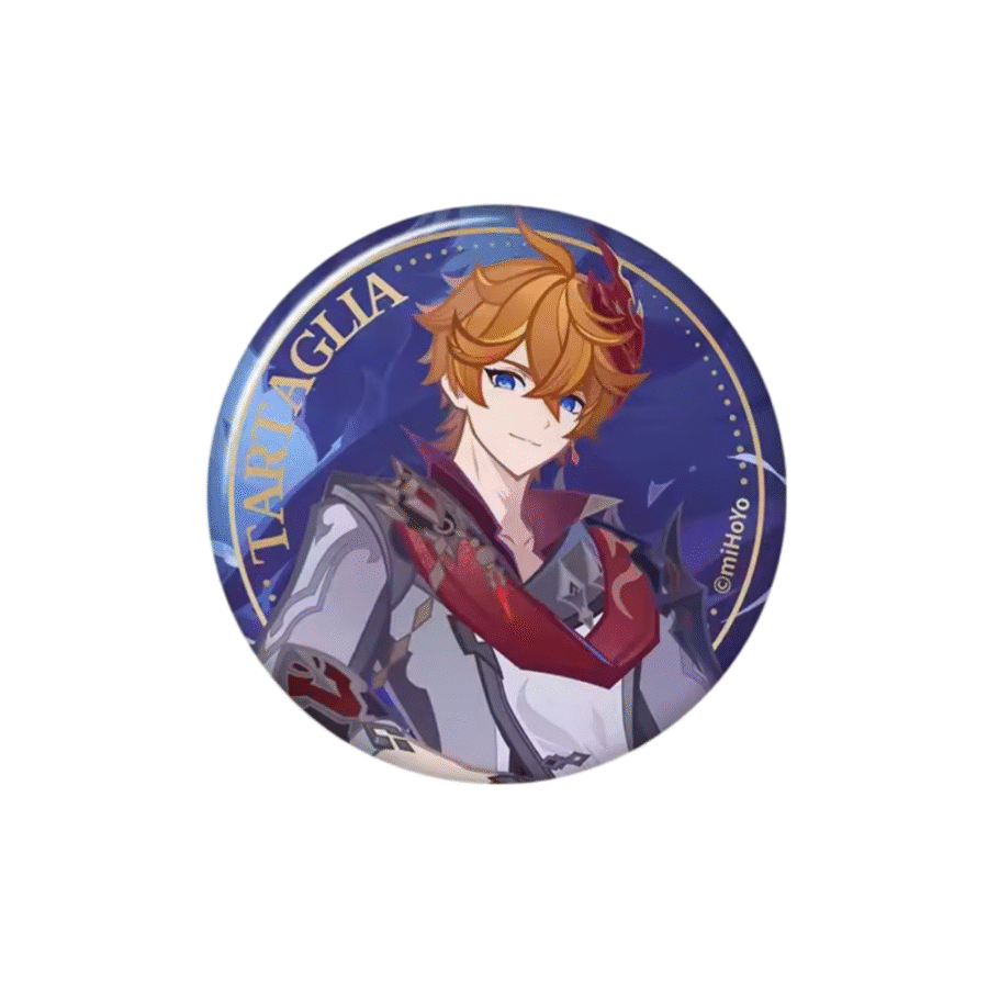 Anime Genshin Impact Tartaglia Badge Anime Genshin Impact Tartaglia Badge
