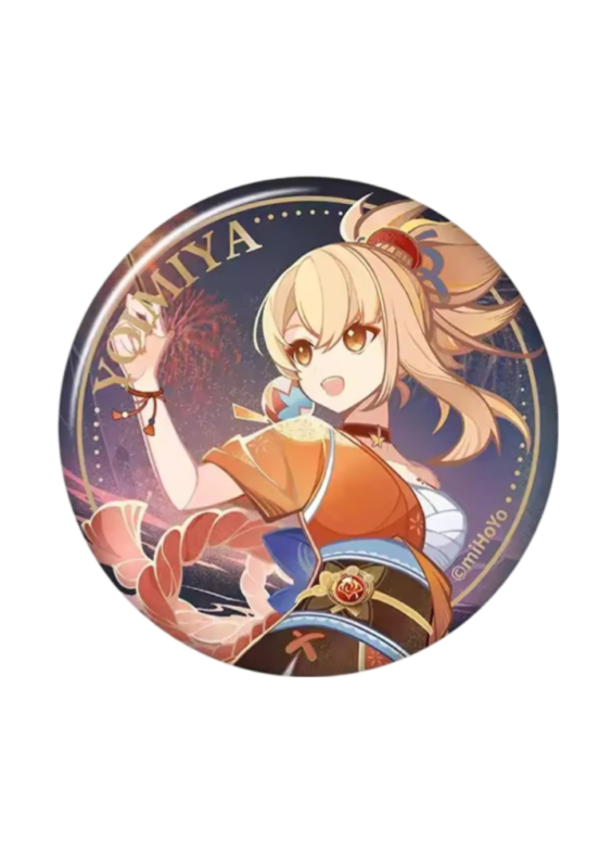 Genshin Impact Yoimiya Anime Badge