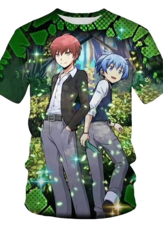 Anime Assassination Classroom Karma Akabane And Nagisa Shiota T-Shirt