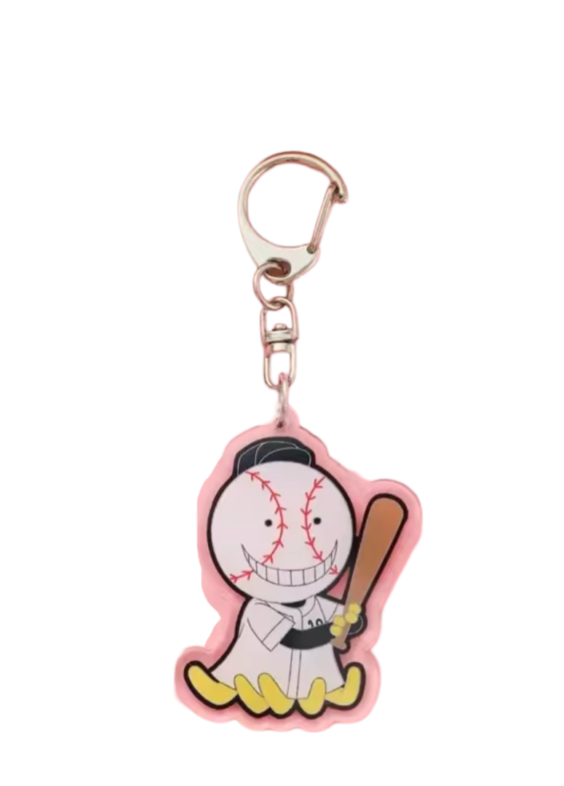 Anime Assassination Classroom Baseball Koro-sensei Pendant Keychain