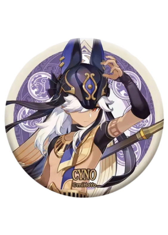 Anime Genshin Impact Cyno Metal Badge