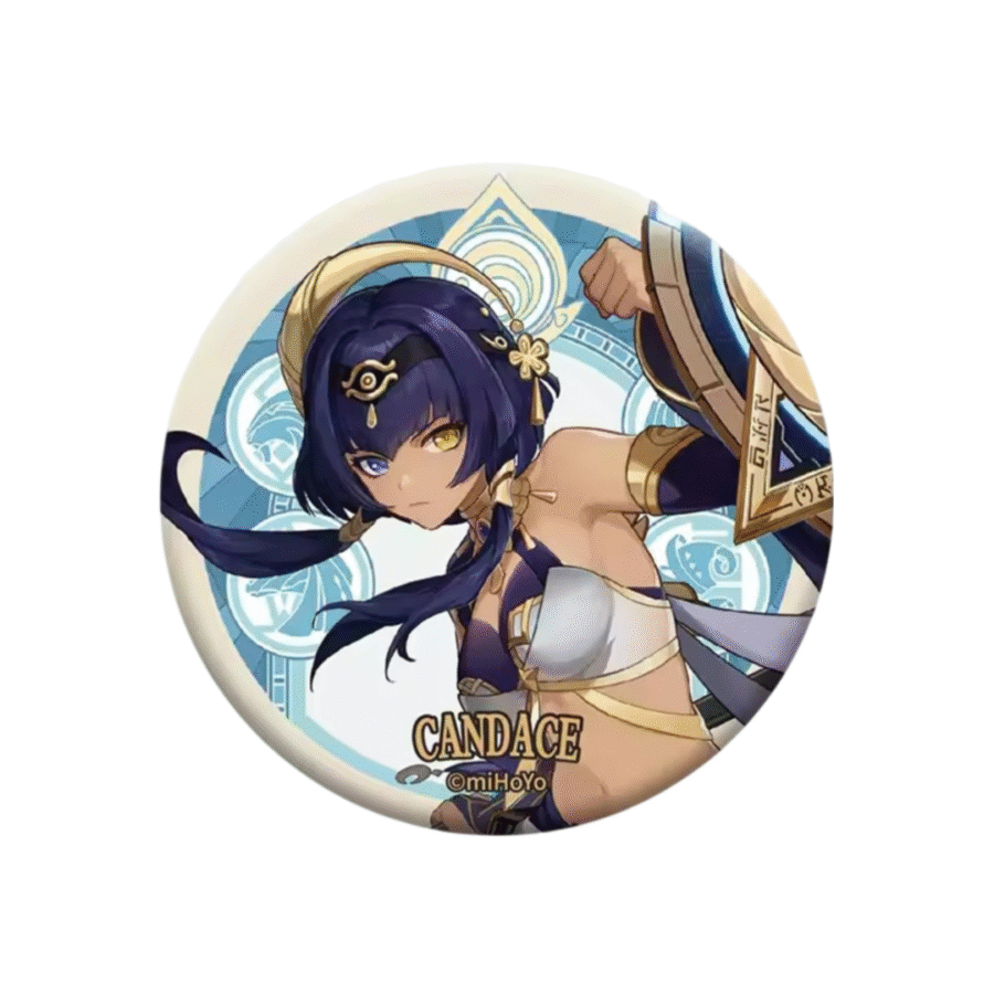 Genshin Impact Anime Candace Badge Genshin Impact Anime Candace Badge