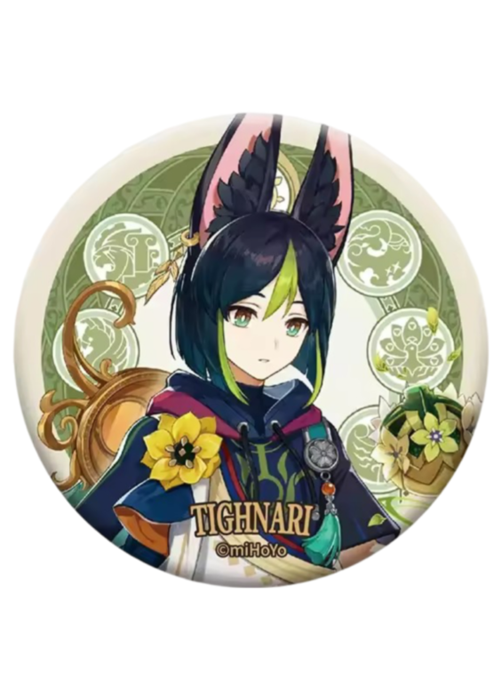 Anime Genshin Impact Tighnari Metal Badge