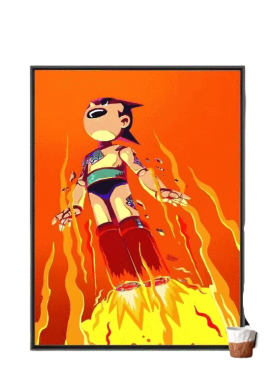 Astro Boy Anime Painting Poster Wall Art