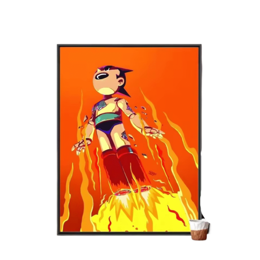 Astro Boy Anime Painting Poster Wall Art Astro Boy Anime Painting Poster Wall Art