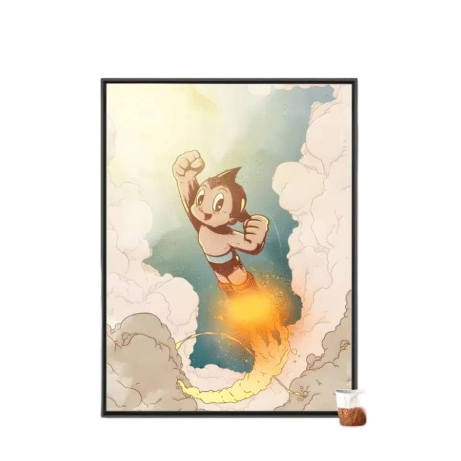 Anime Astro Boy Painting Wall Art Anime Astro Boy Painting Wall Art