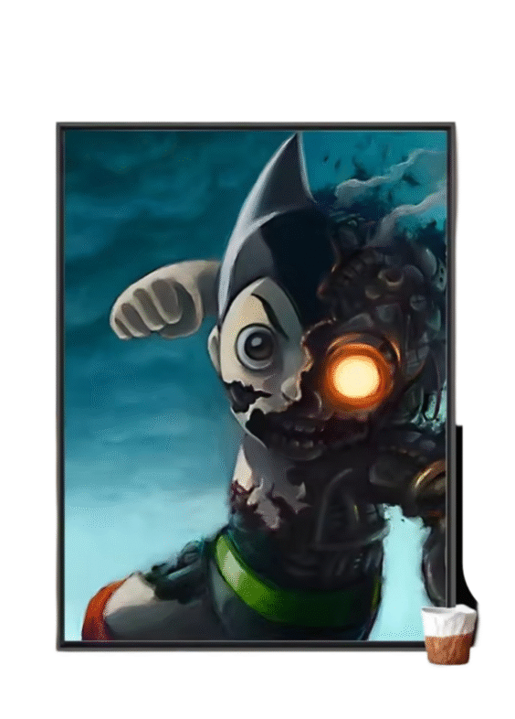 Anime Astro Boy Robot Painting Wall Art