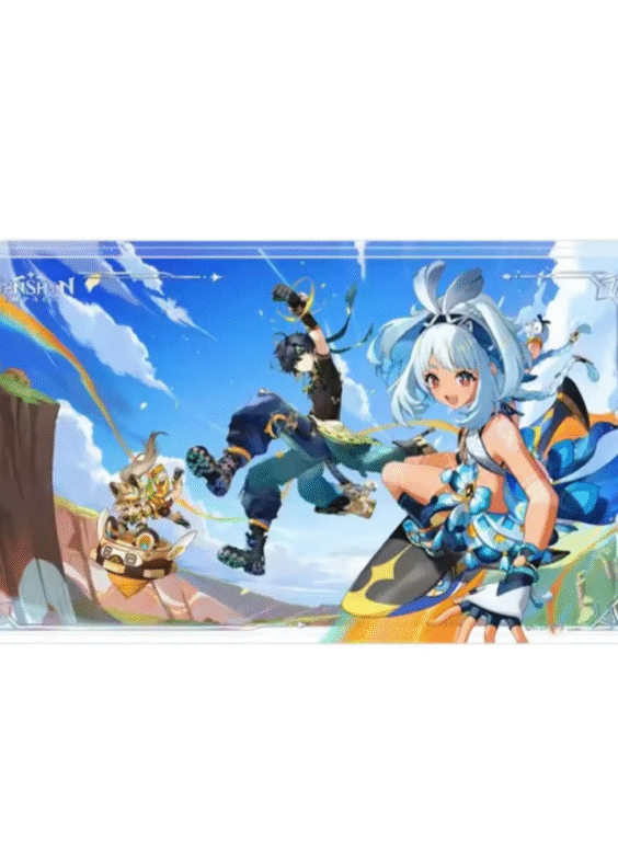 Genshin Impact Anime Character Acrylic Block Stand