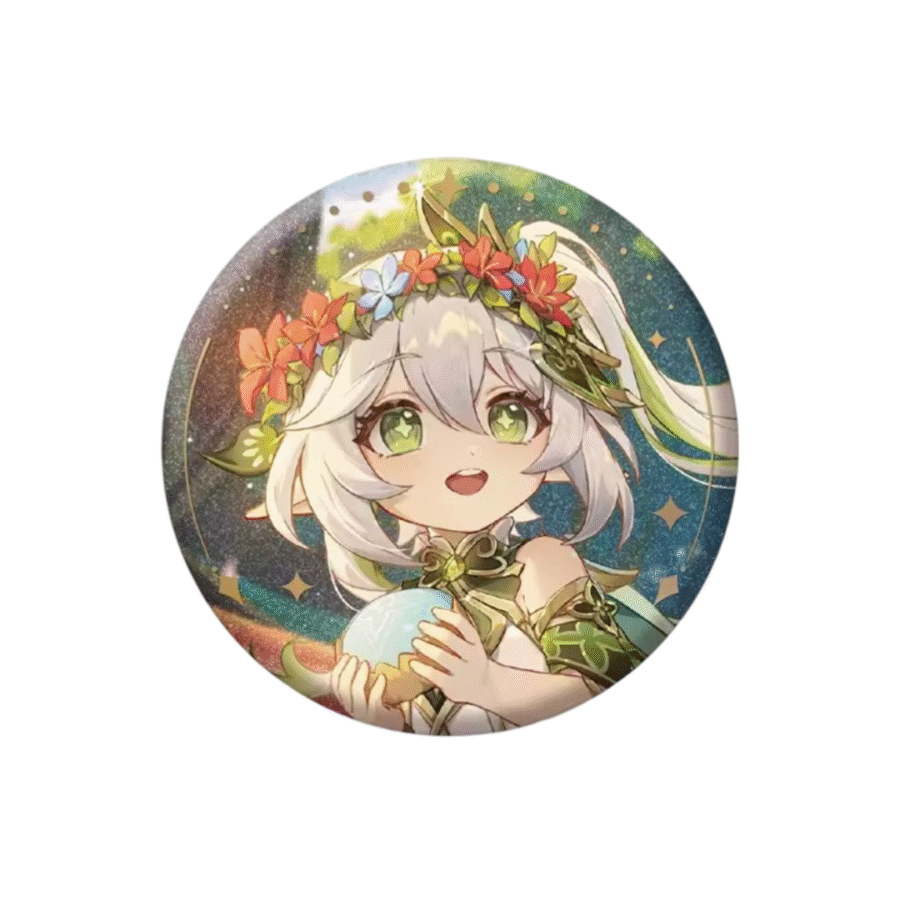 Anime Genshin Impact Nahida Tinplate Badge Anime Genshin Impact Nahida Tinplate Badge