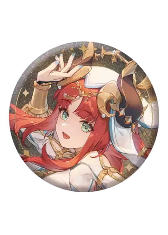 Genshin Impact Anime Nilou Badge
