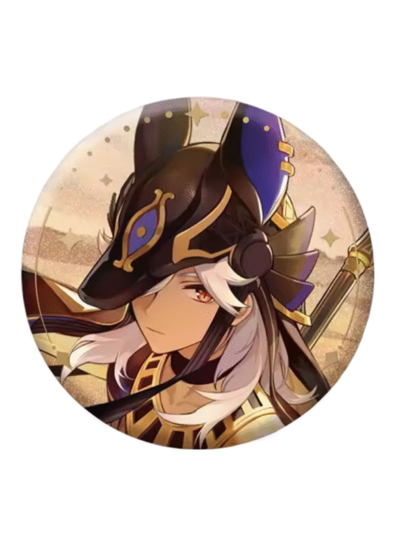 Anime Genshin Impact Cyno Tinplate Badge