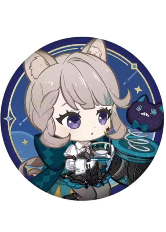 Genshin Impact Anime Lynette Tinplate Badge