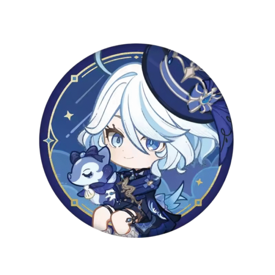 Genshin Impact Anime Furina Tinplate Badge Genshin Impact Anime Furina Tinplate Badge